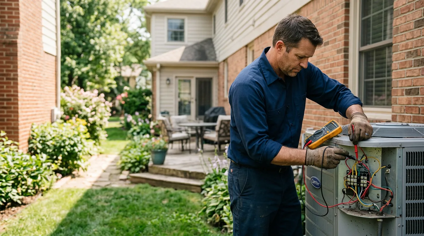 HVAC technician working near Lavalette, WV